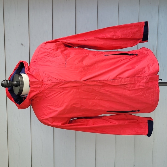 VINEYARD‎ VINES Red Nylon Shell Sz XL Mens Hooded Full Zip Jacket - Picture 1 of 8